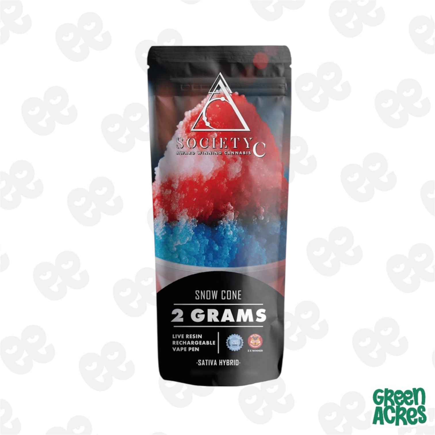 The SC: Snow Cone 2G Live Resin Vape Disposable