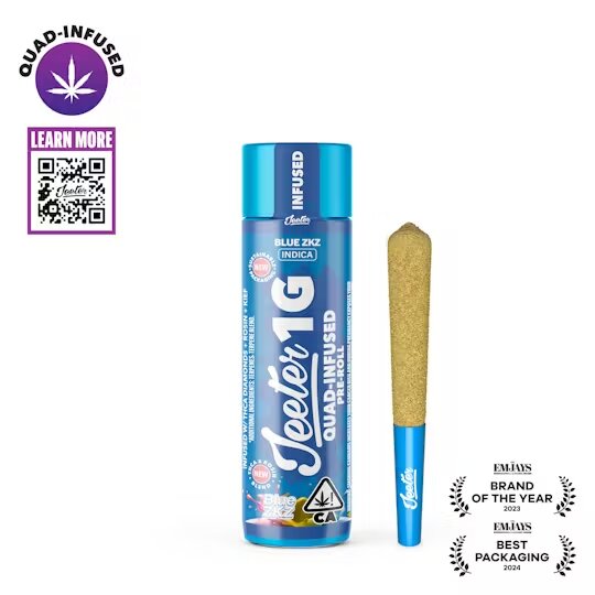 Blue ZKZ Jeeter Rosin Infused Joint