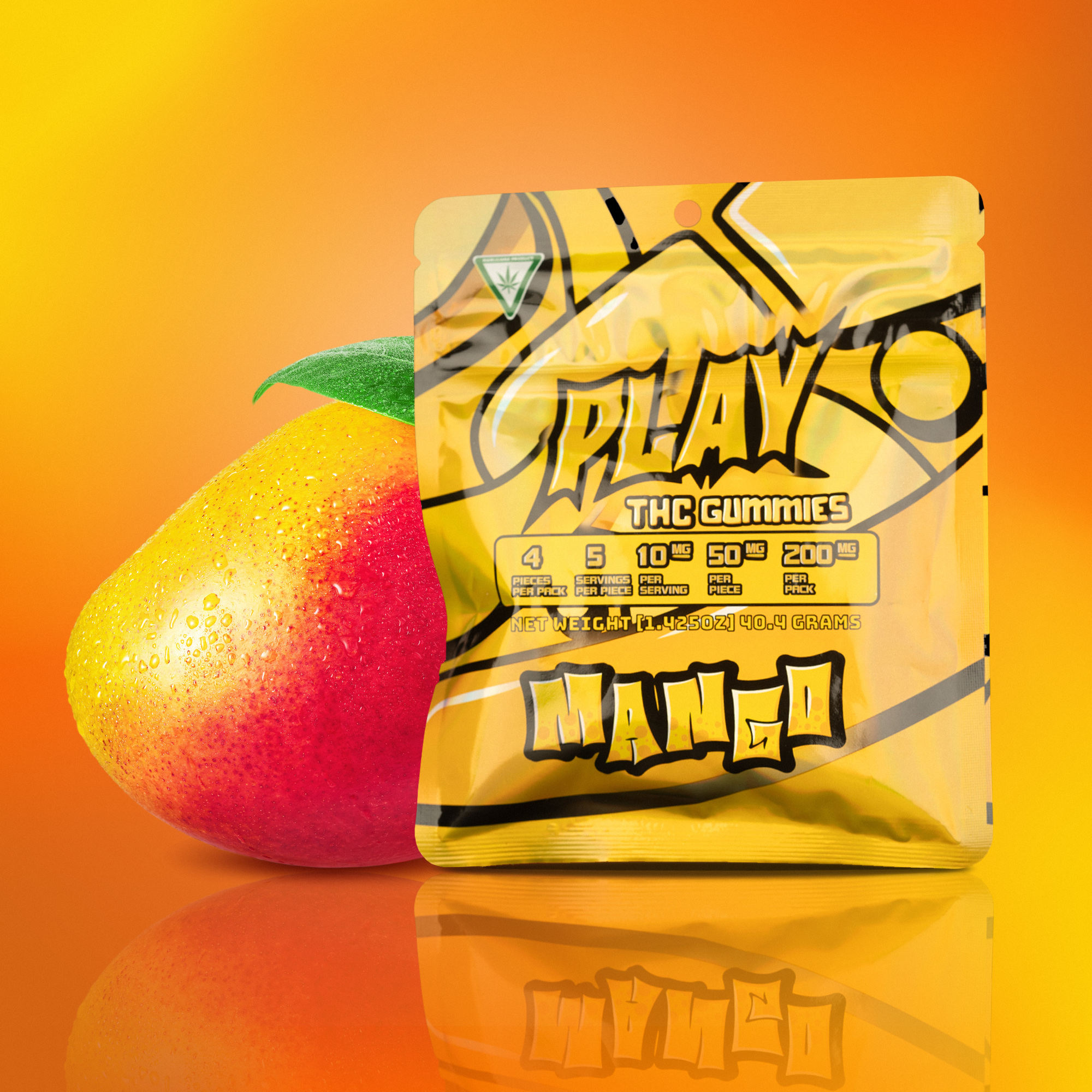 Play | Mango | 200mg | Gummies