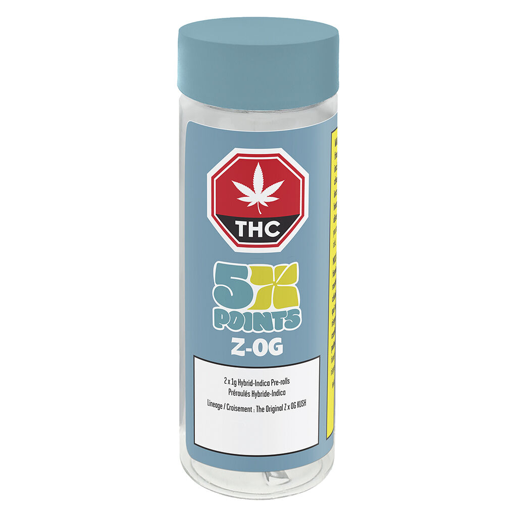 5 Points Cannabis - Z-OG Pre-Roll - 2x1g