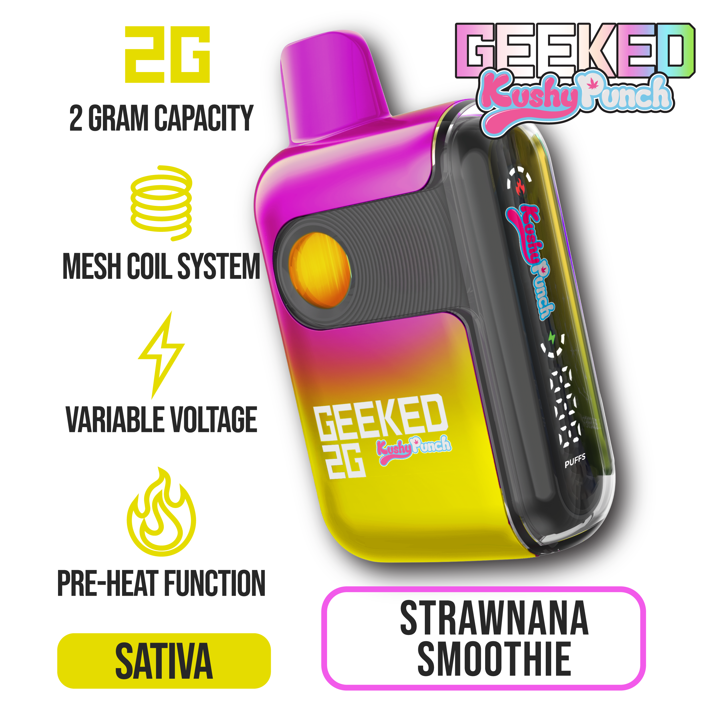 Strawnana Smoothie GEEKED Bar | 2g