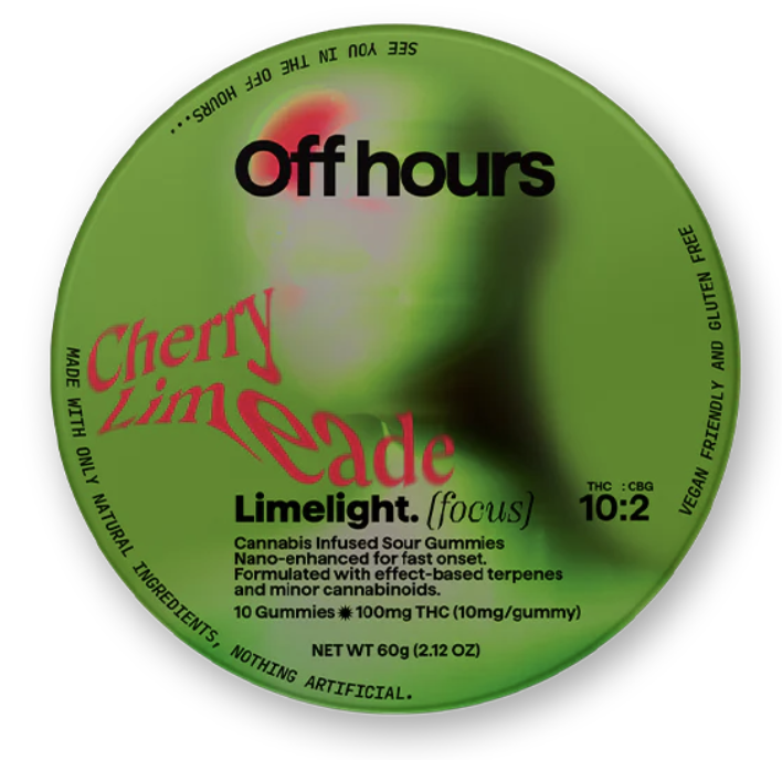 10pk THC Gummies (10mg) V,GF-Limelight (Focus)