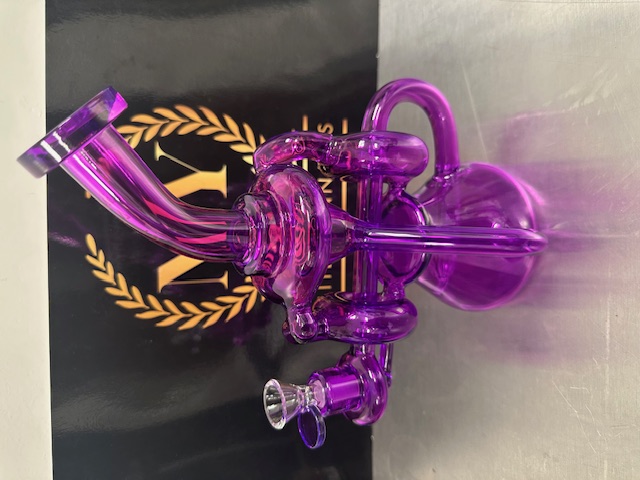 Alpha 10 Inch Mega Recycler Showerhead Waterpipe Purple