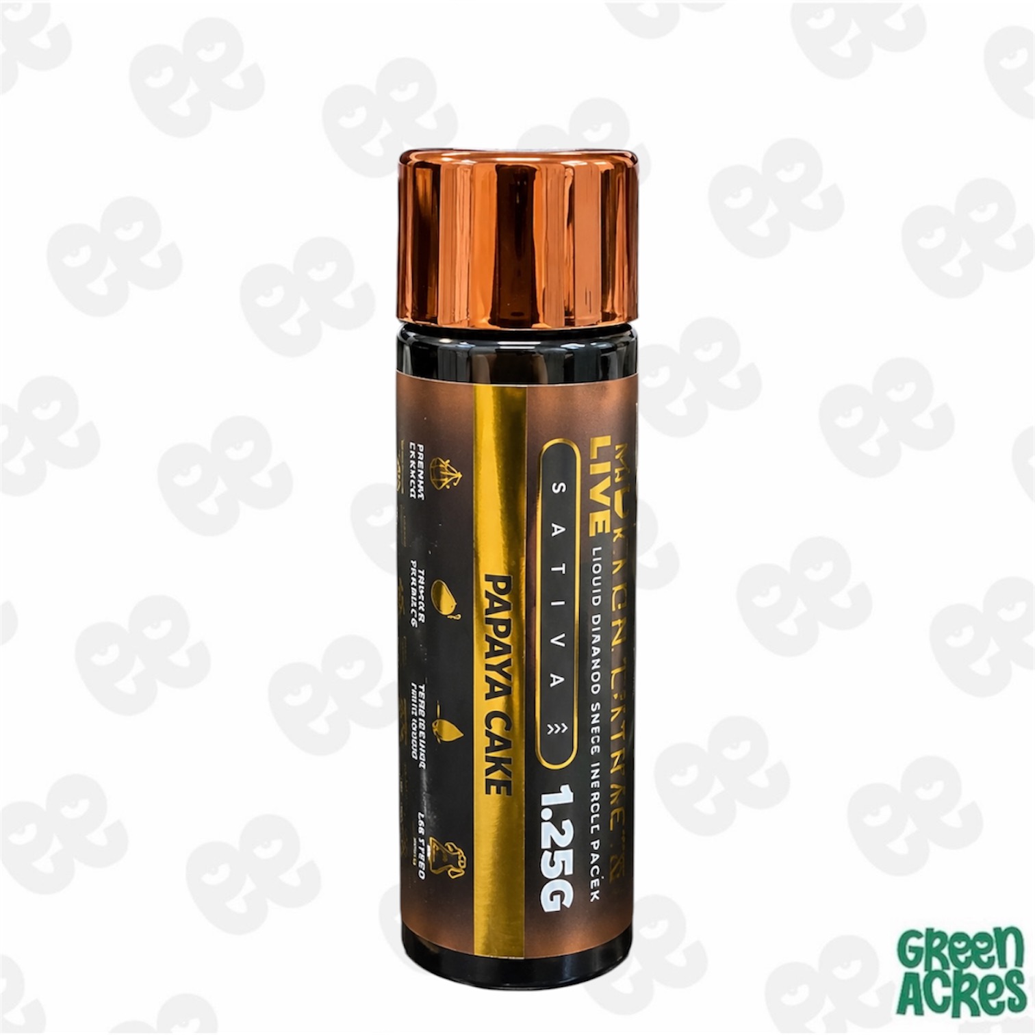 Mitten Extracts: Papaya Cake 1.25G Live Sauce Infused Preroll