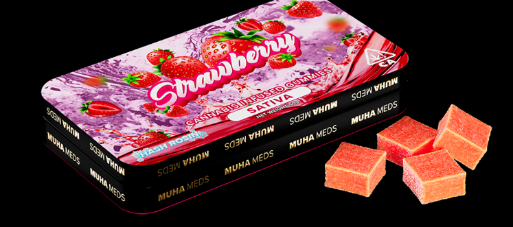Muha Meds - Strawberry - 200mg Hash Rosin Gummies