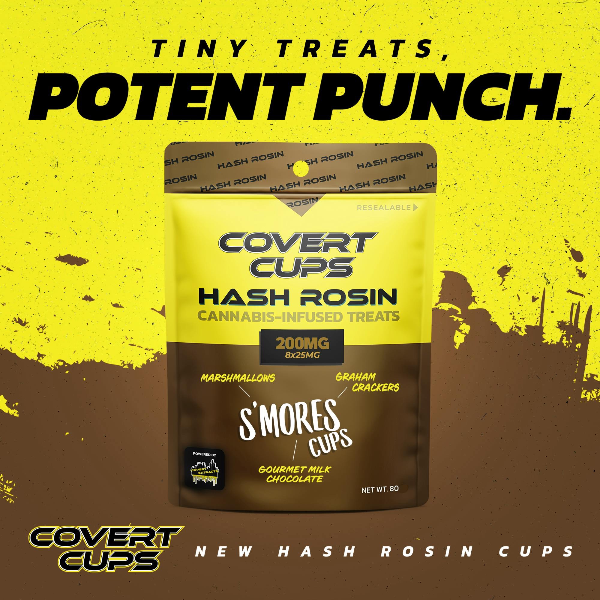 Covert Cups | 200MG Rosin Chocolate | Smores