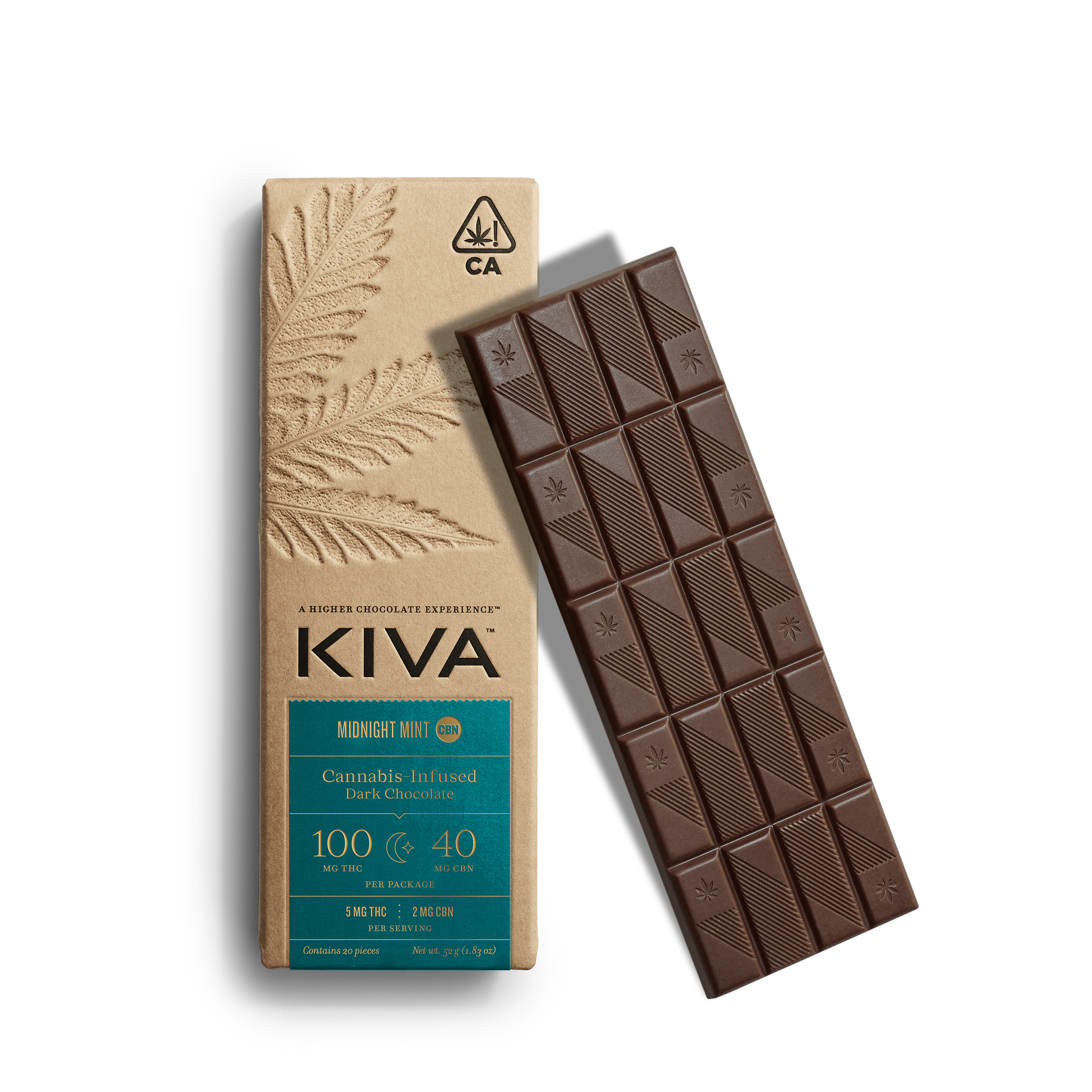 Midnight Mint Cbn Dark Chocolate Bar