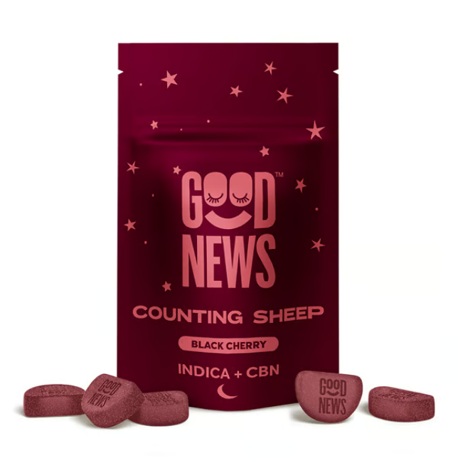 Counting Sheep - 2:1 Black Cherry - THC:CBN - Indica - Gummies - 100mg (10pk)