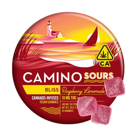 Camino Sours | Bliss Gummies | Raspberry Lemonade | 10mg THC