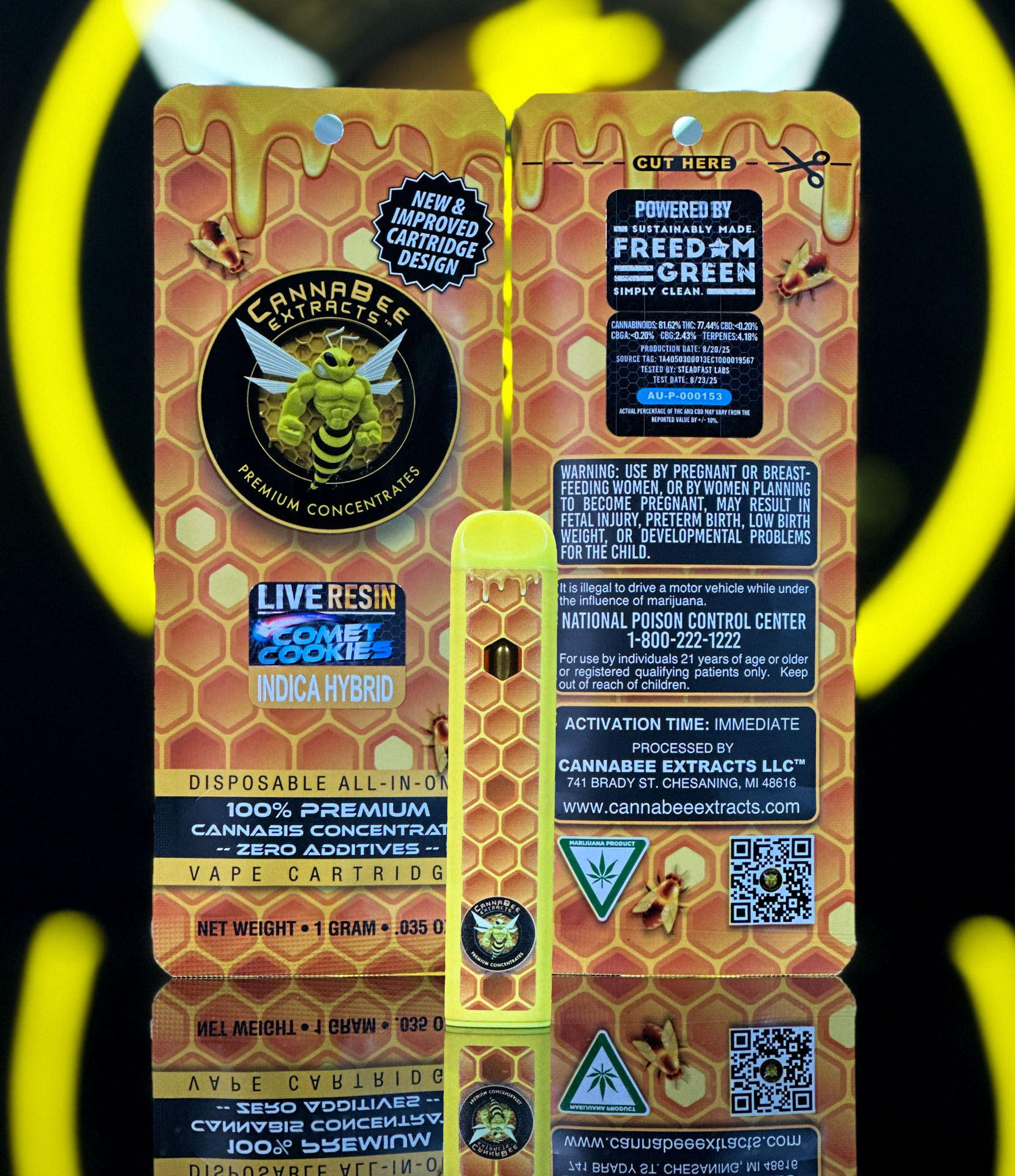 Comet Cookies | Live Resin Disposable | 1g | Indica