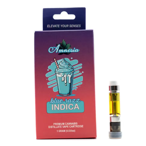 Amnesia | Distillate 510 Cart | Blue Razz | 1g