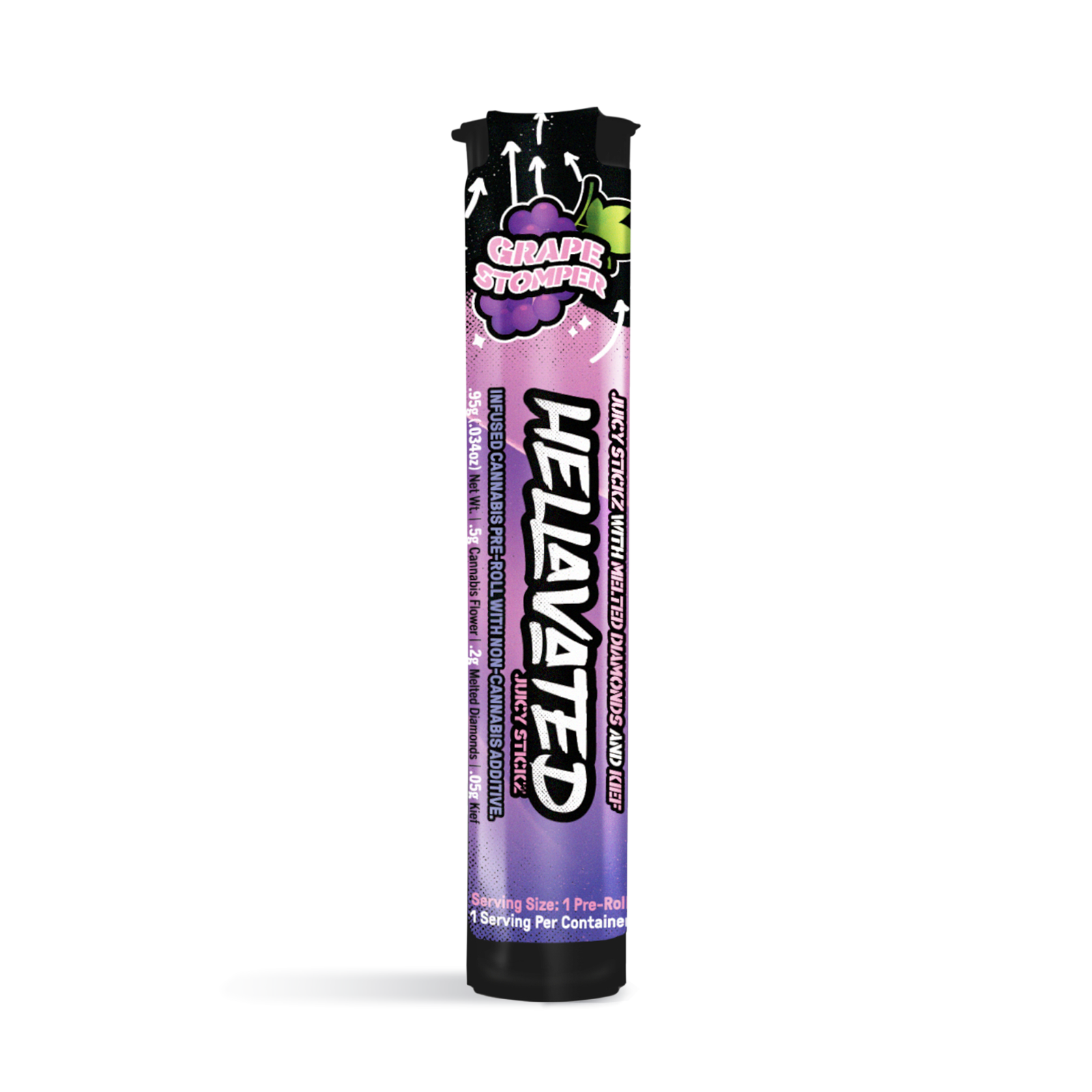 Grape Stomper Juicy Stickz Infused Pre-Roll