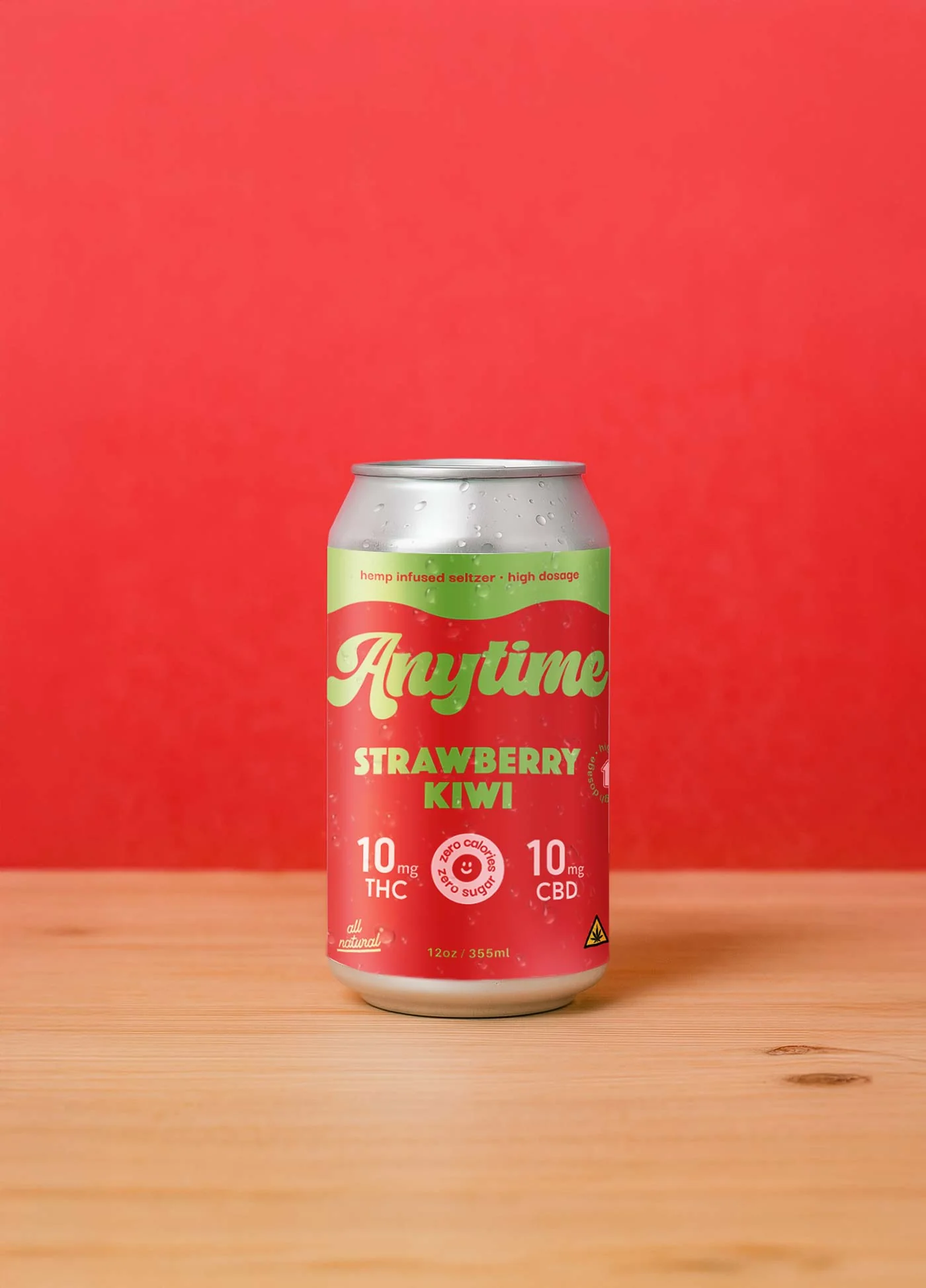 Hemp Infused Seltzer Strawberry Kiwi 2:10