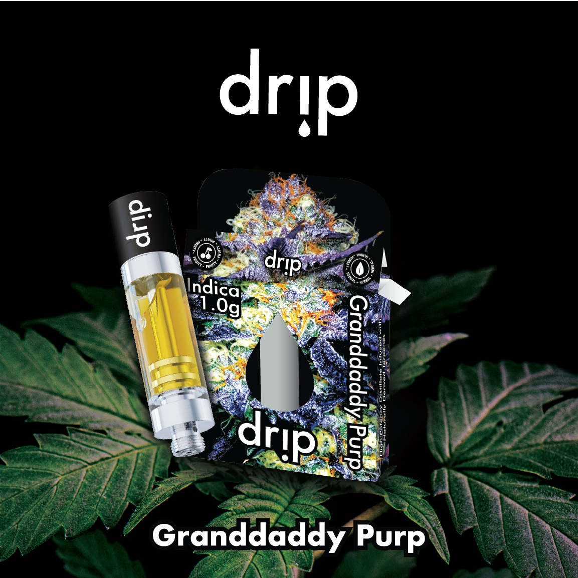 Granddaddy Purp 1g 510 Thread by Drip