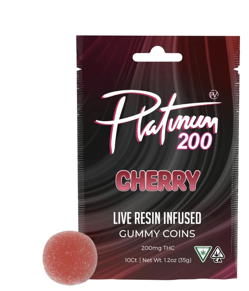 Platinum Vape | 200MG Live Resin Gummies | Cherry