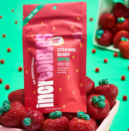 Incredibles Gummy Strahhberry CBD:THC 1:1