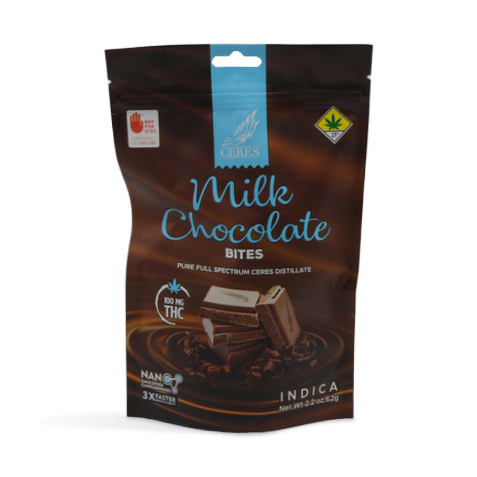Milk Chocolate Indica Bites 10-Pack | 100mg