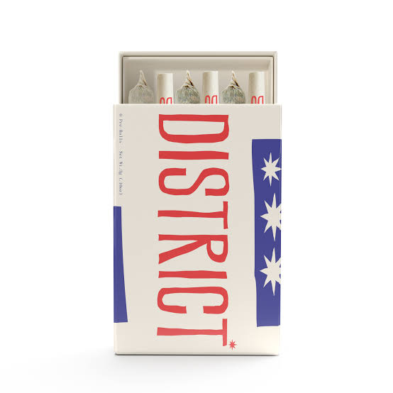 District Cannabis | Grapefruit Gelato 6pk Joints | 3g