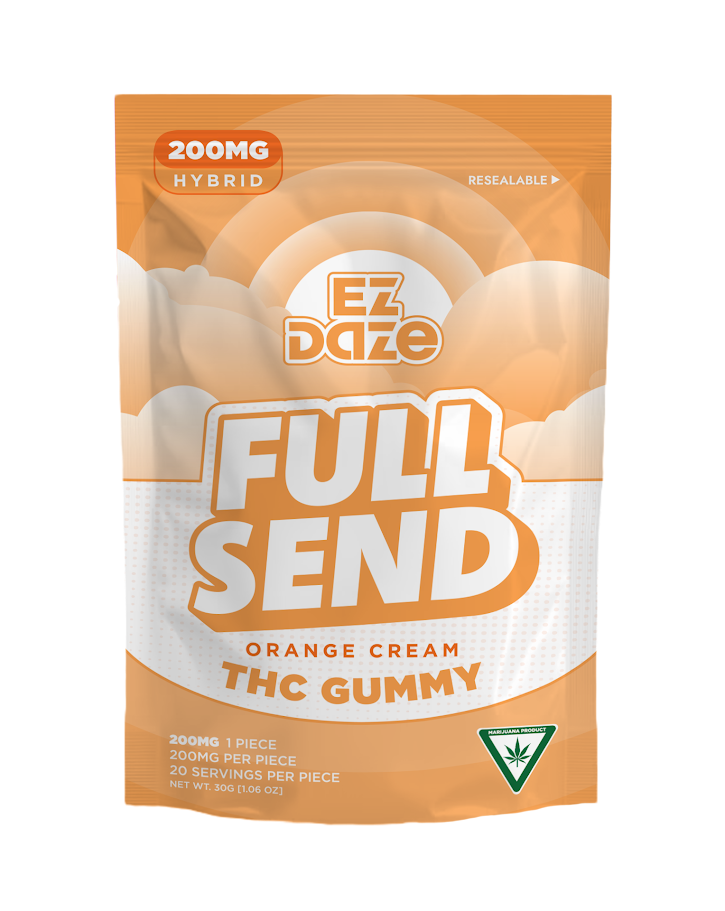 Full Send 200mg Single Gummy - Orange Cream