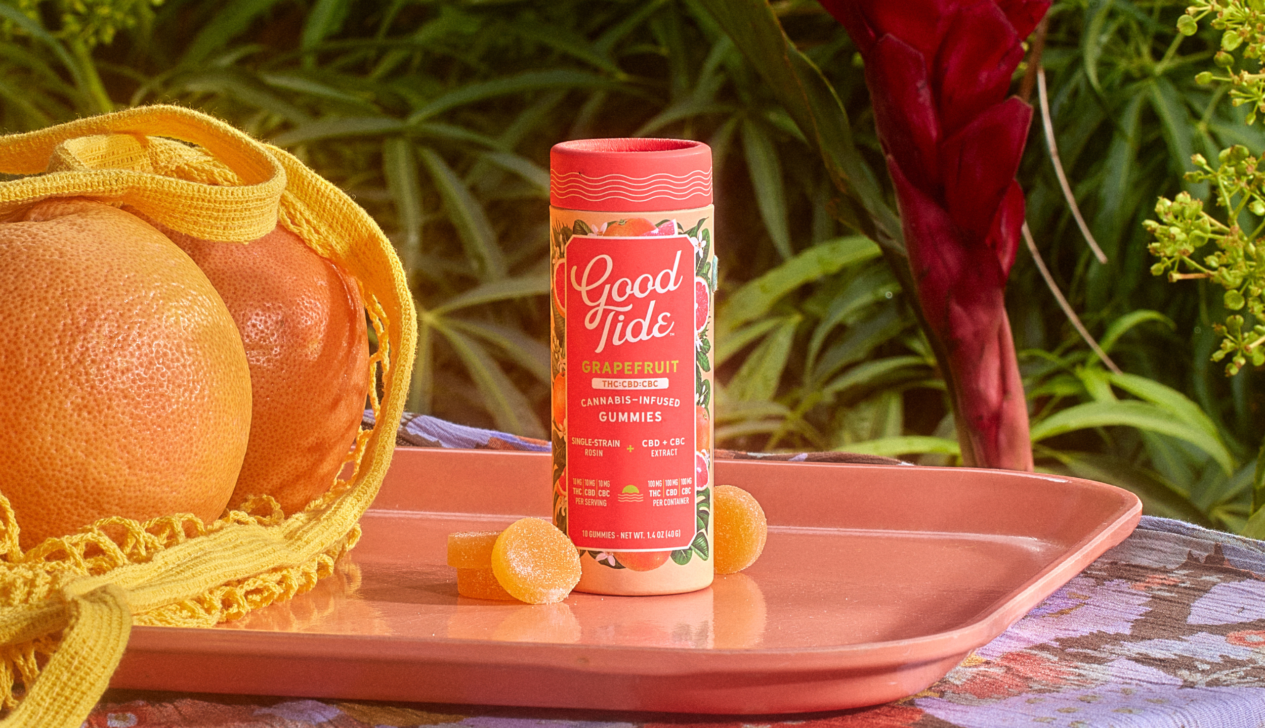 Good Tides | 1:1:1 Blissful Grapefruit | 10pk | 100mg