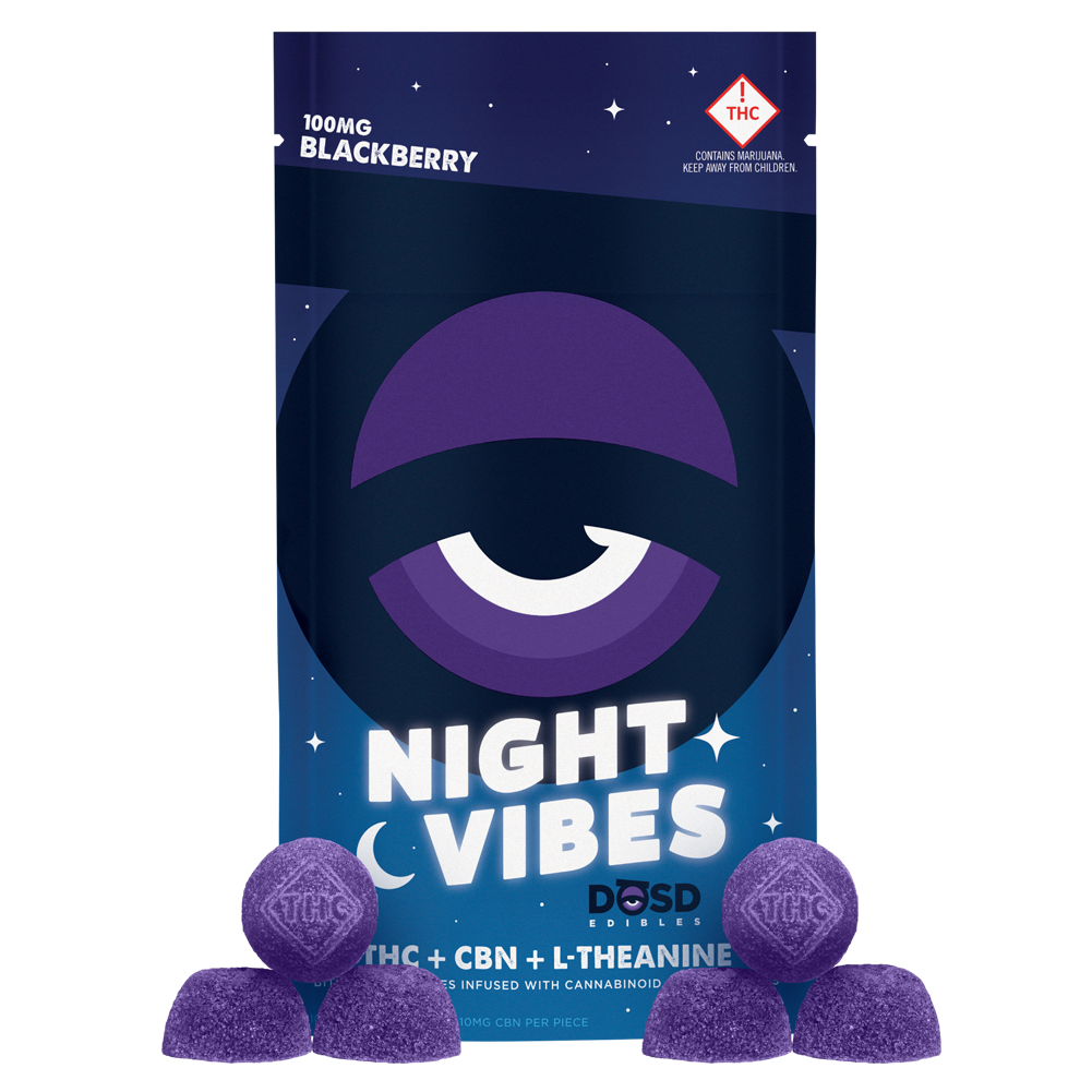 NIGHT VIBES Blackberry CBN Nano Bites | 2000mg