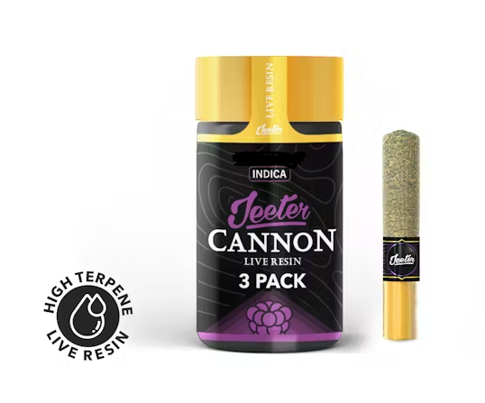 Jeeter Tahoe OG Infused Rosin Cannons x 3PK Prerolls 1.5G