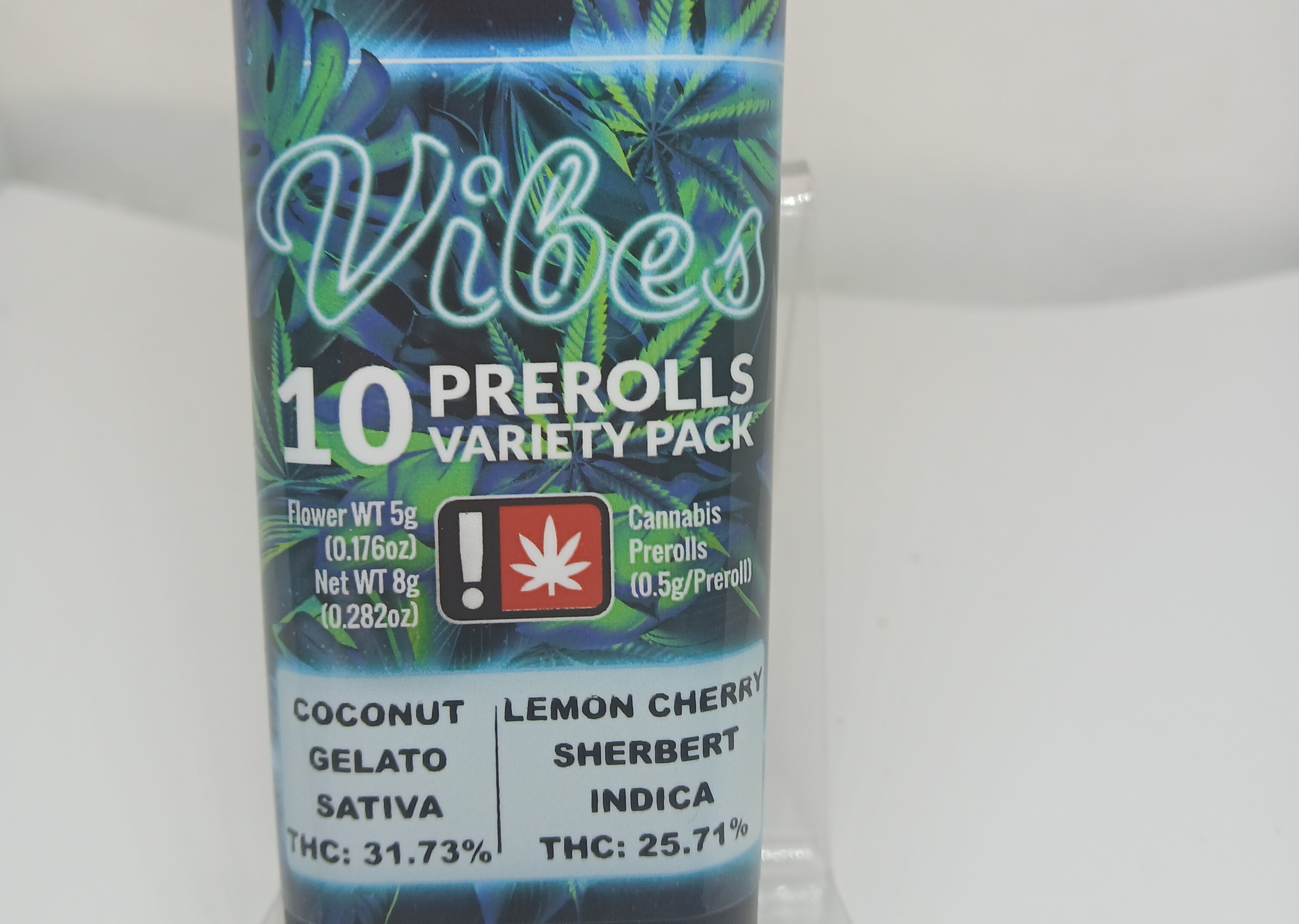 PREROLL - 10 PACK - INDICA / SATIVA - COCONUT GELATO & LEMON CHERRY SHERBERTTO