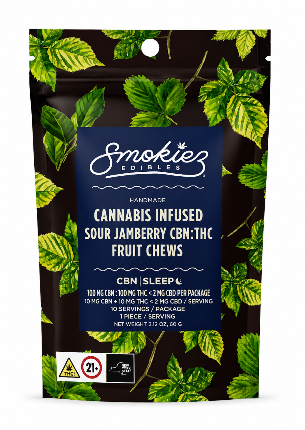 Sour Jamberry | THC : CBN  Gummies | 10pk | 100mg