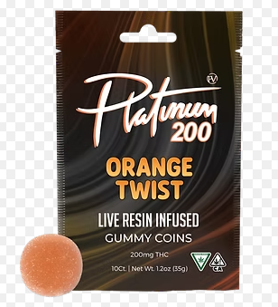 Orange Twist  |  Live Resin Gummies | 200mg