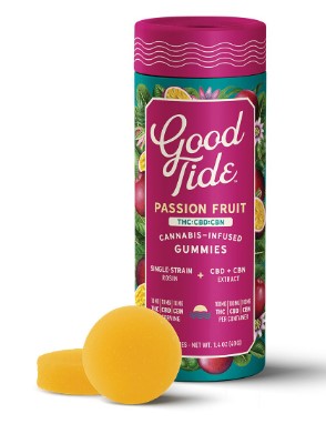 Good Tide | Passion Fruit Gummies THC:CBD:CBN 1:1:1 | 100mg THC/100mg CBD/100mg CBN
