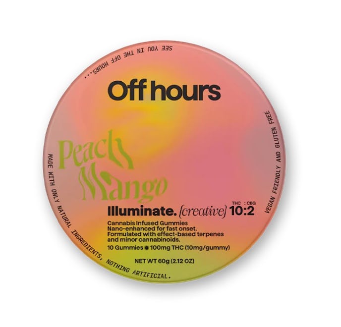 Off Hours I Peach Mango "Illuminate" [Creative] I Gummies I 100mg I Hybrid