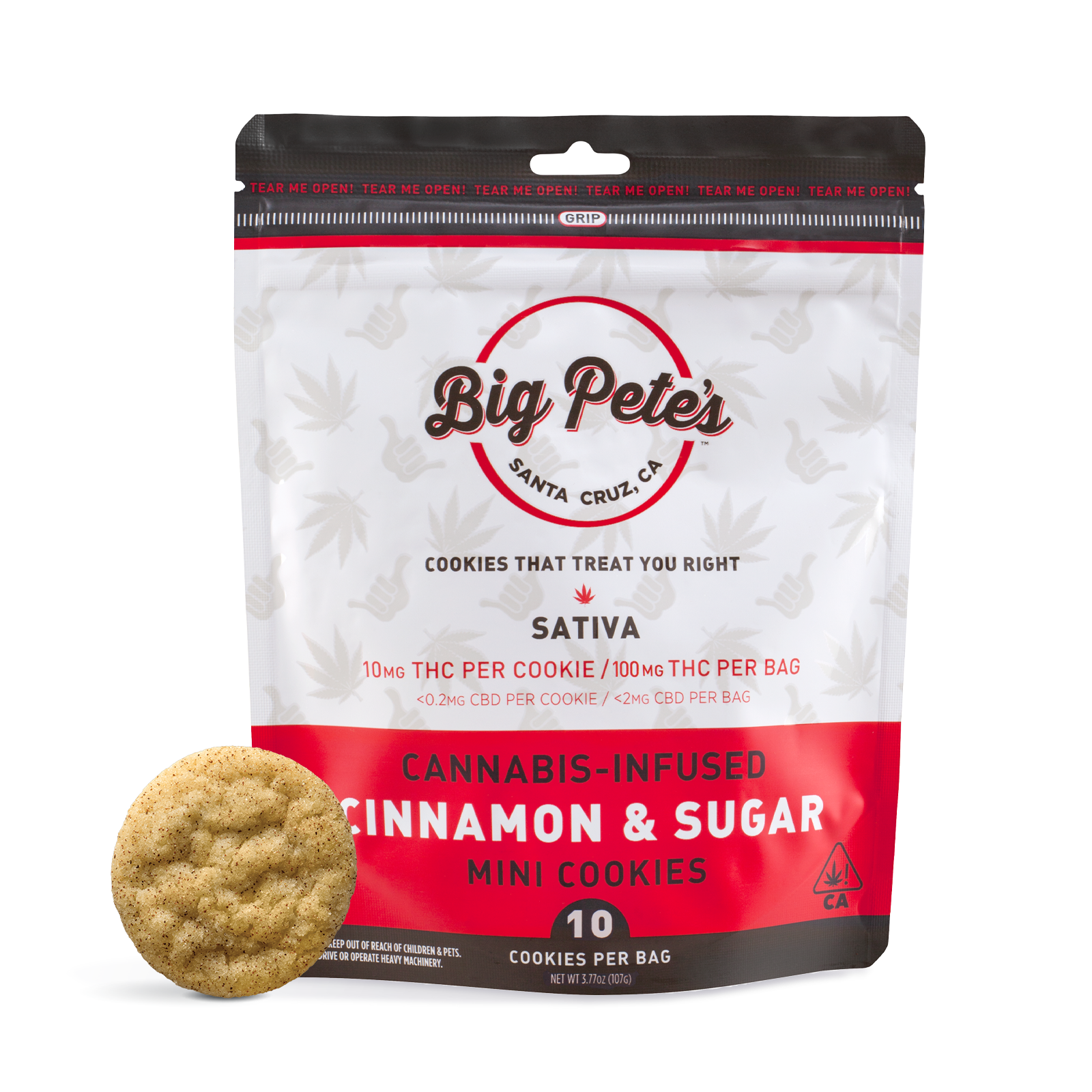 Sativa Cinnamon & Sugar Sativa Mini Cookies 10-pack