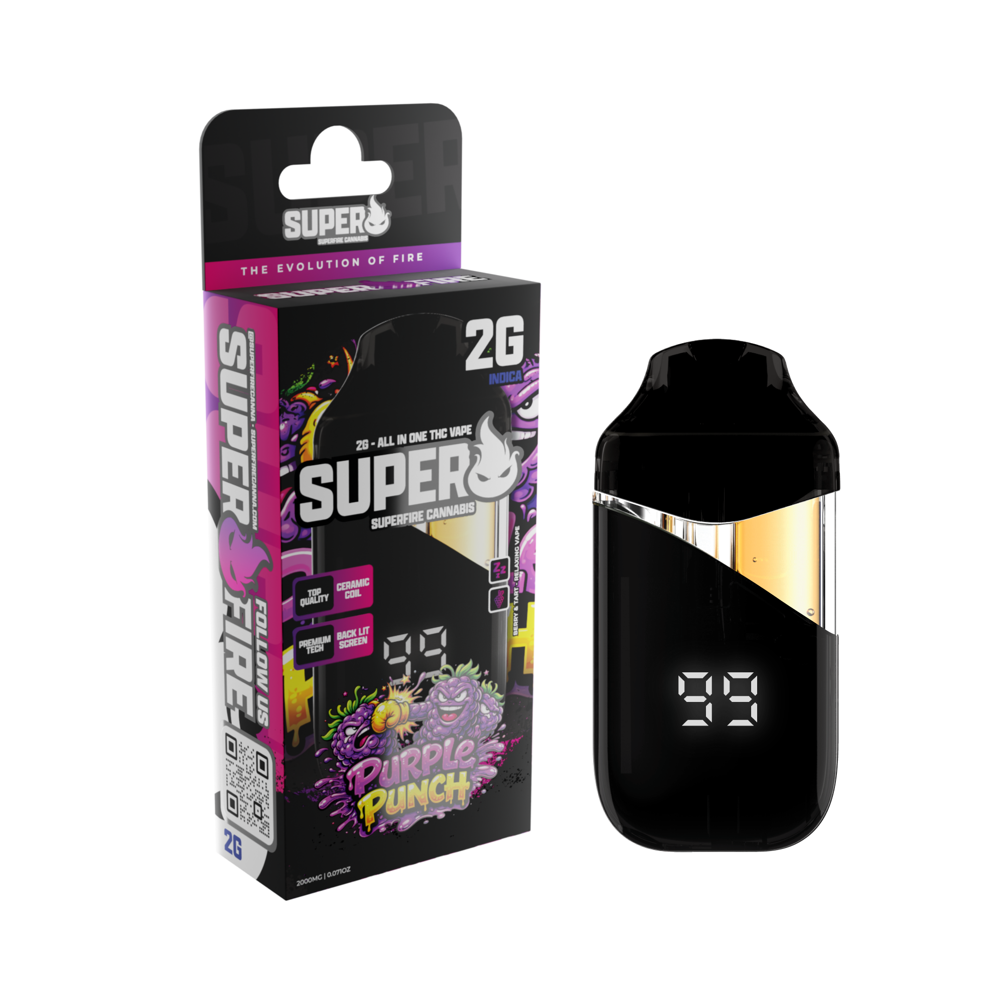 Superfire - 2g Disposable - Purple Punch (I)