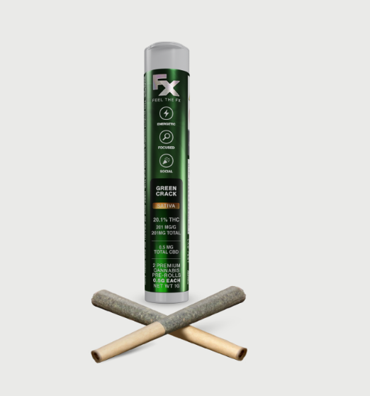 Preroll | 2pk | Sativa | Green Crack
