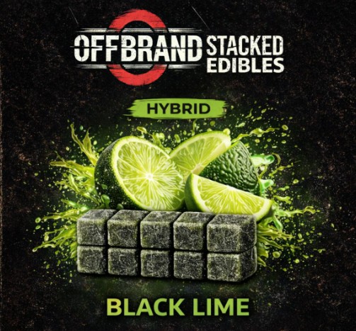 Stacked Black Lime Gummies (20 x )