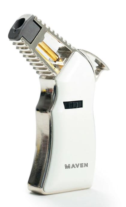 Perfect Machine Windproof Torch Lighter | White