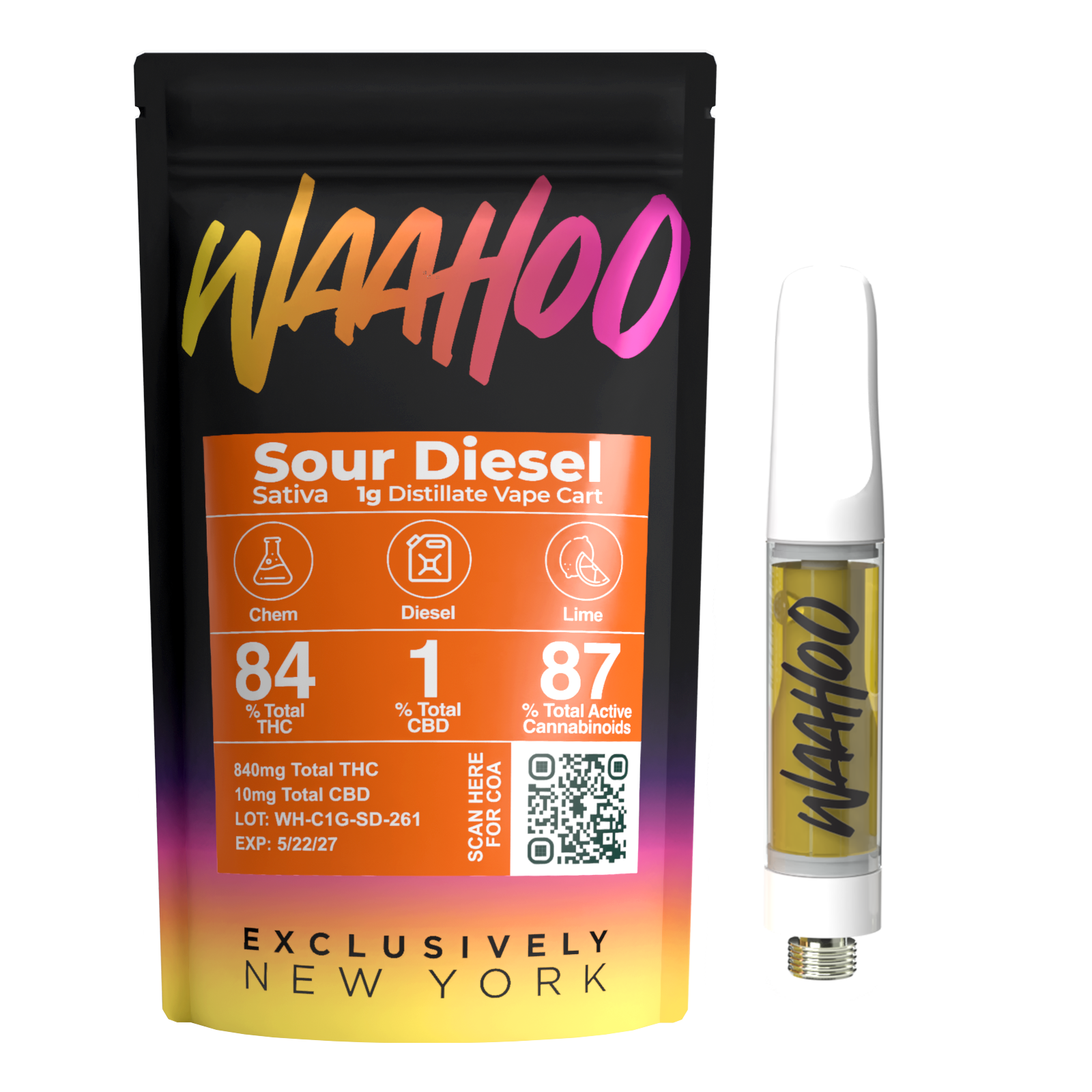 Waahoo | Sour Diesel | 1g cart (S)