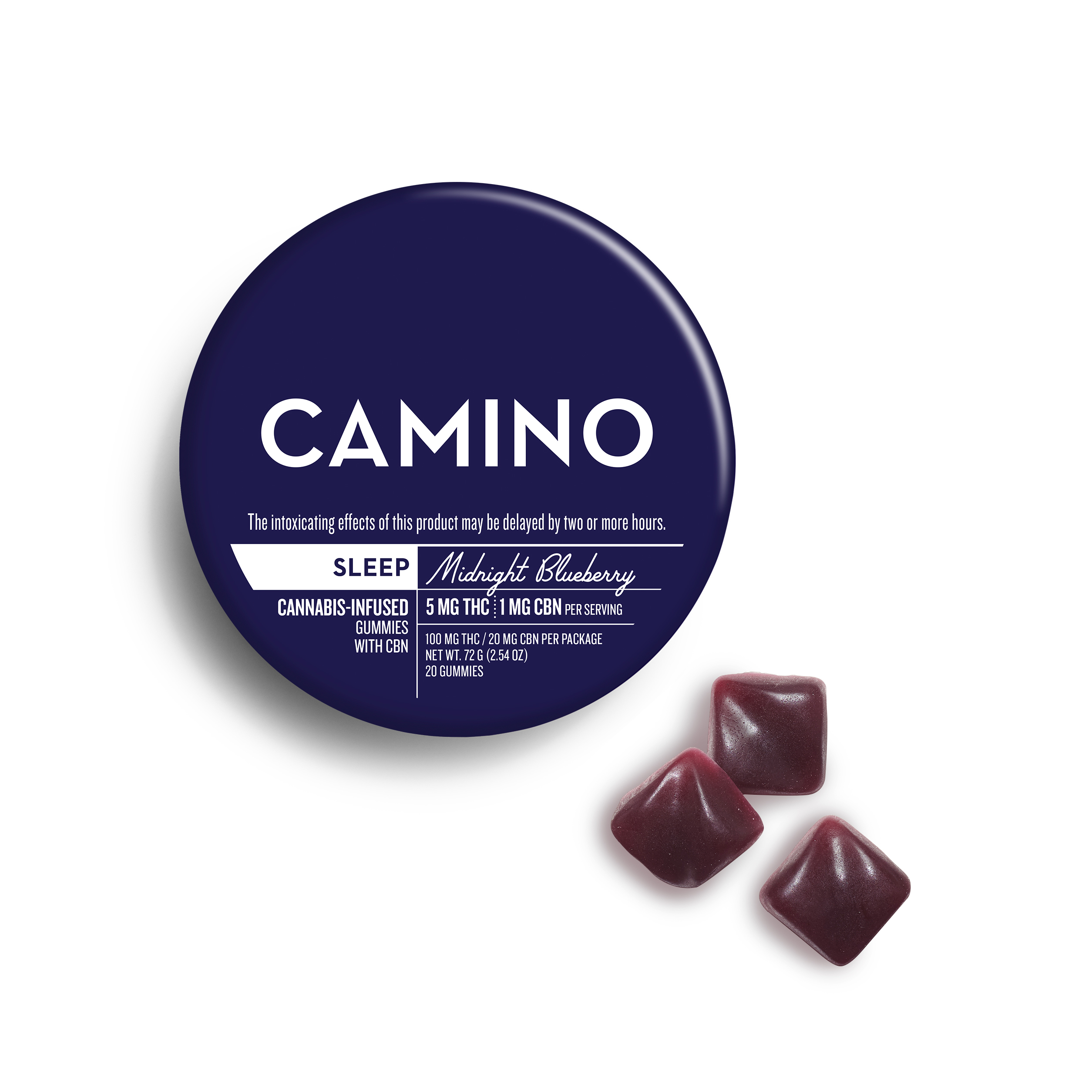 'Sleep' Midnight Blueberry 5:1 | Camino | Gummies (20 Pack)