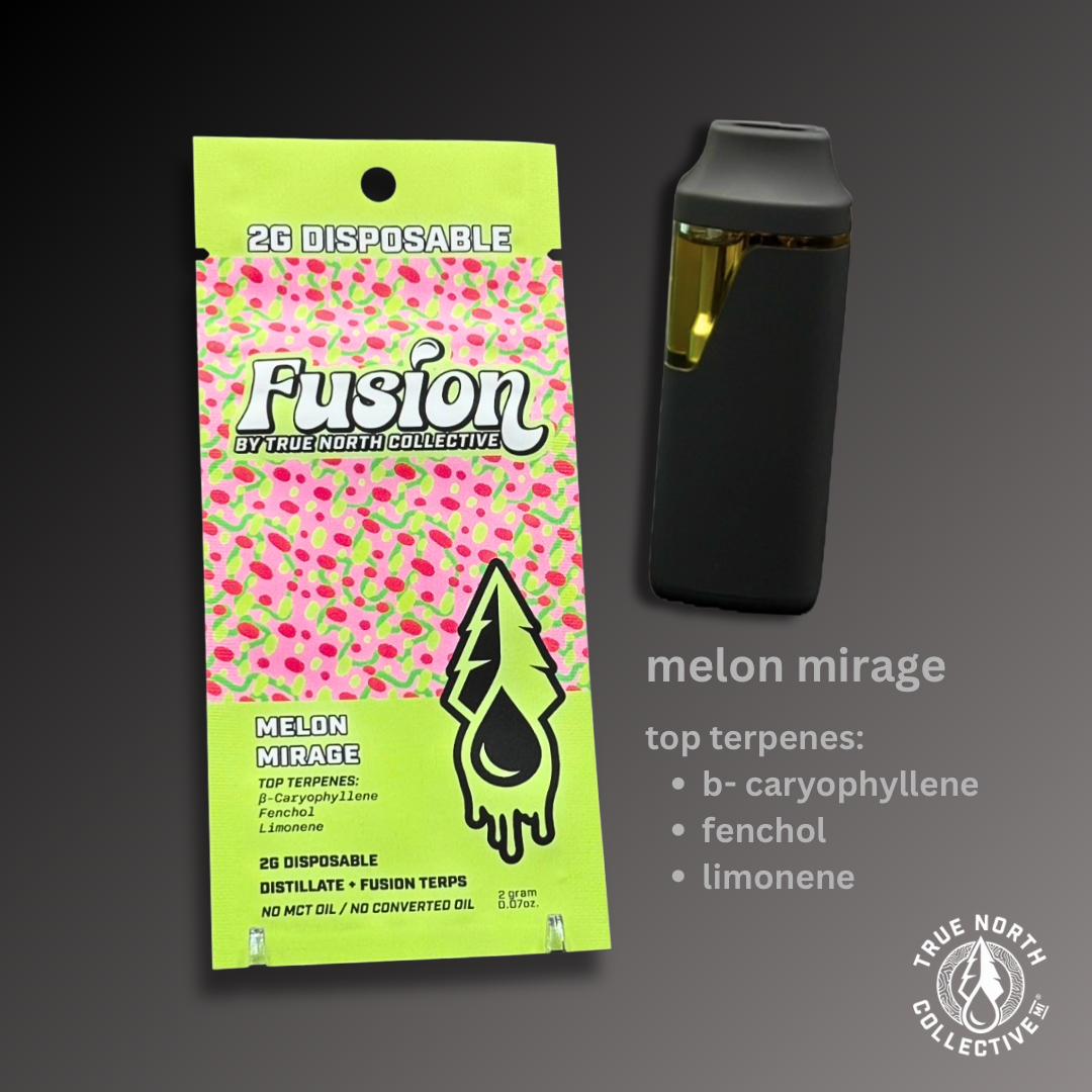 TRUE NORTH | MELON MIRAGE | HYBRID | DISPOSABLE VAPE | 2G | REC