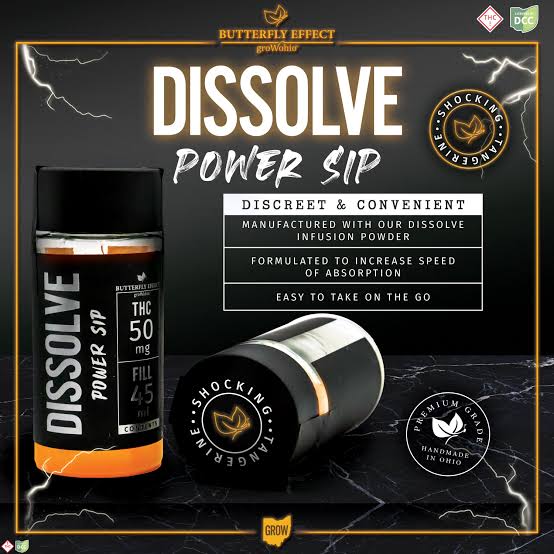 Butterfly Effect | Tangerine Dissolve Power Sip | 50mg | Hybrid at