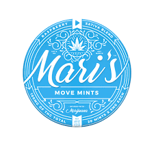 Mari's MOVE Mints Blue Raspberry (Sativa)  20pk|THC:100| .46oz