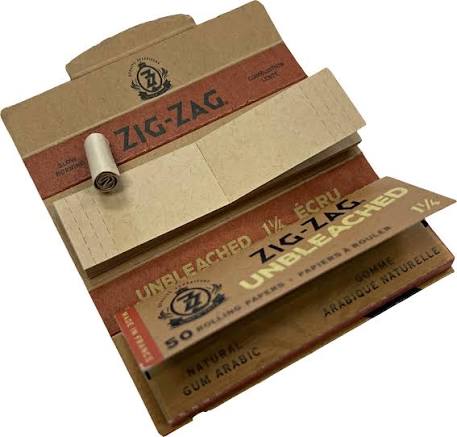 TP ZIG ZAG UNBLEACHED 1 1/4 PAPER + UNBLEACHED TIPS COMBO