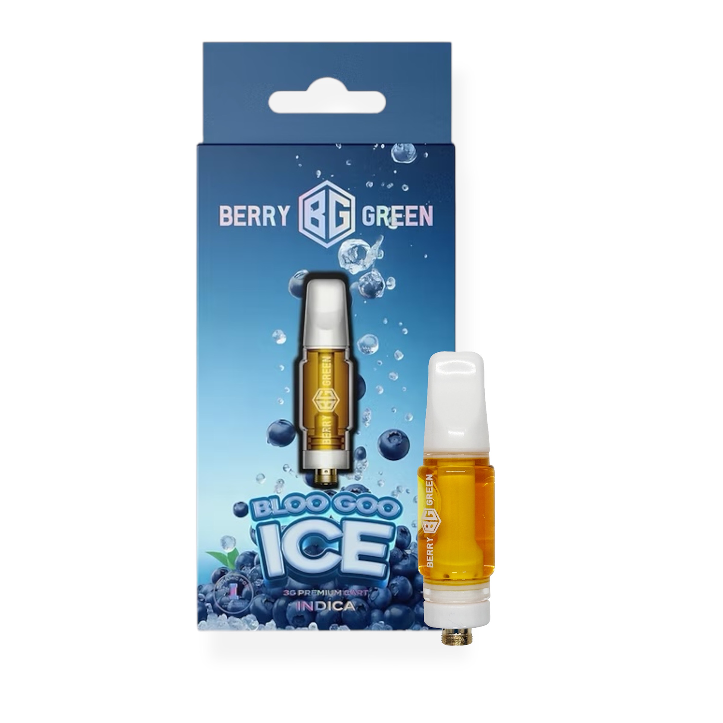 Berry Green - 3g 510 Cartridge - Bloo Goo Ice