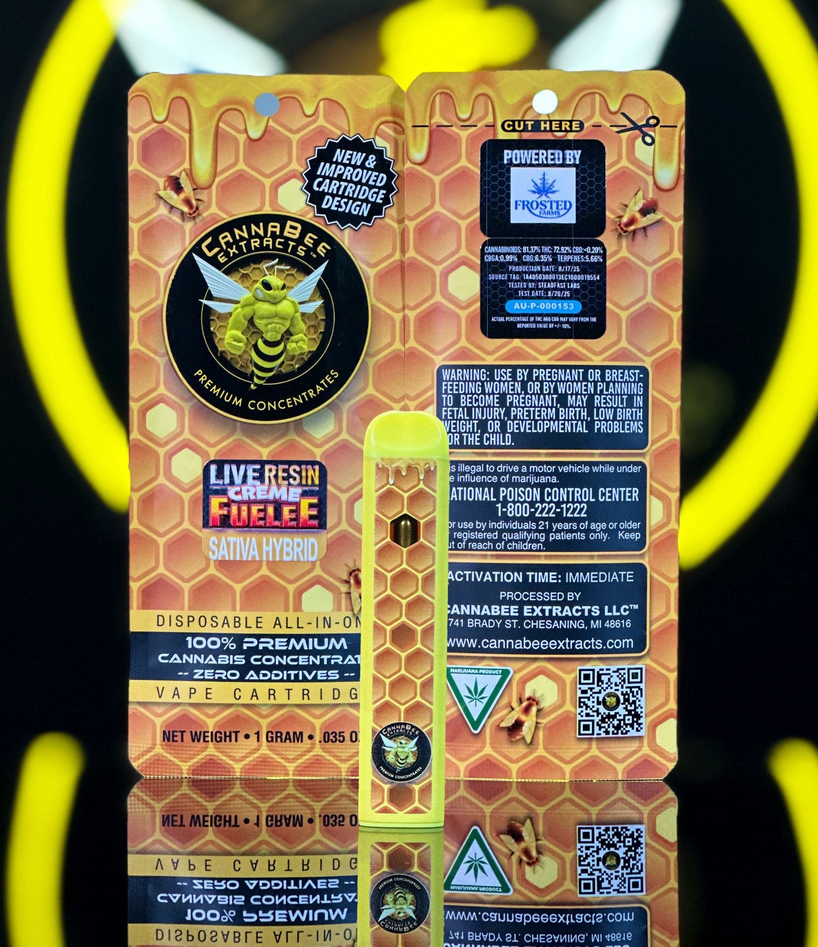 Creme Fuelee | Live Resin Disposable | 1g | Sativa