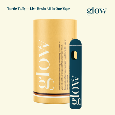 GLOW Live Resin Cart 500mg: Turtle Taffy