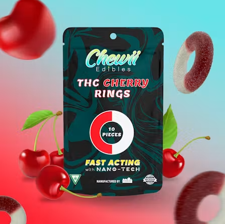 Chewii | Cherry Rings | Fast Acting 200mg Gummies | Cherry Rings