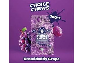 Choice Chews - Granddaddy Grape 100mg (Indica)
