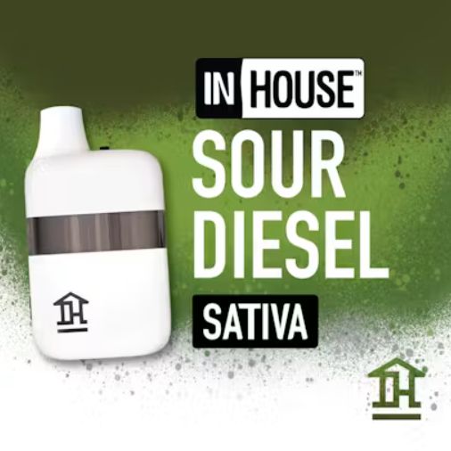 In House - Sour Diesel - Disposable Vape - 1g
