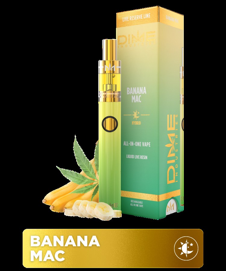 Dime Industries AIO Live Resin | Banana Mac | 1g (Hybrid)