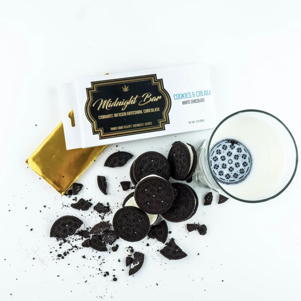 Midnight Roots | 200mg Bar | Cookies & Cream